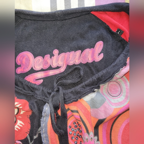 Vintage Desigual Embellished Top, GUC, Size L - Picture 6 of 6